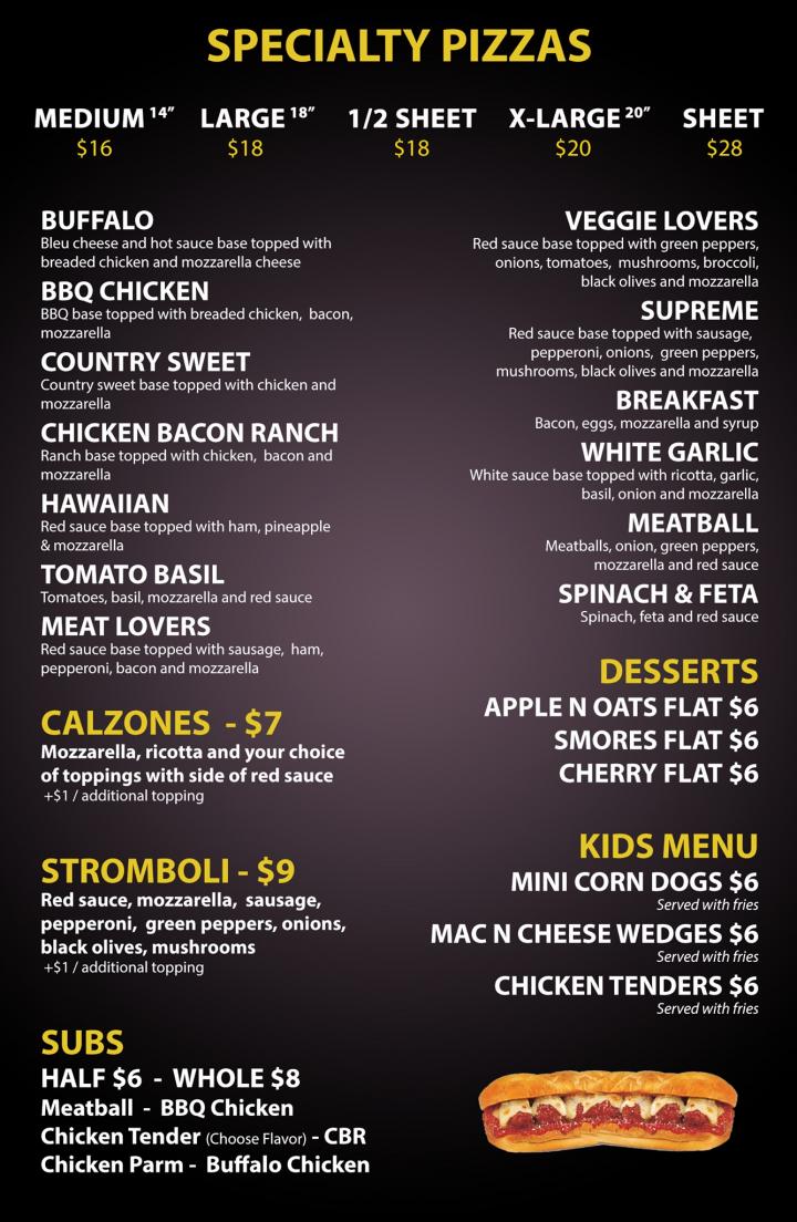 Menu of The Pizza Shop in McGraw, NY 13101