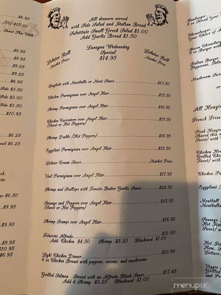 Menu of Eddies Italian Cafe in Longs, SC 29568