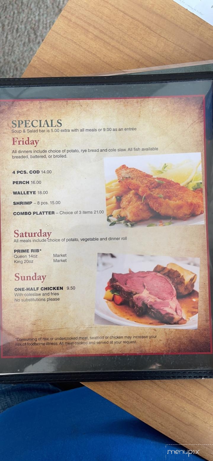 Menu of Richards' Family Restaurant in Dunbar, WI 54119