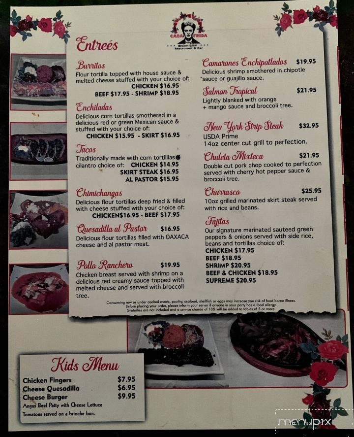 Menu of Cinco De Mayo Bar & Restaurant in North Haledon, NJ 07508