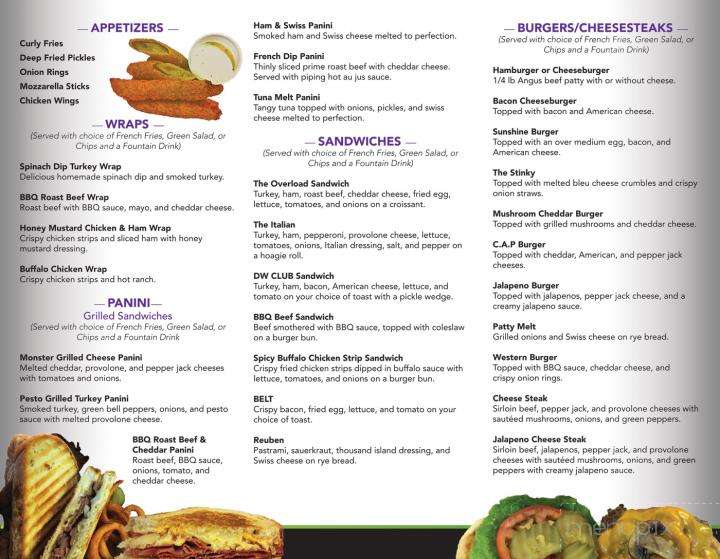Menu of DW Grill & Catering in Fairbanks, AK 99701
