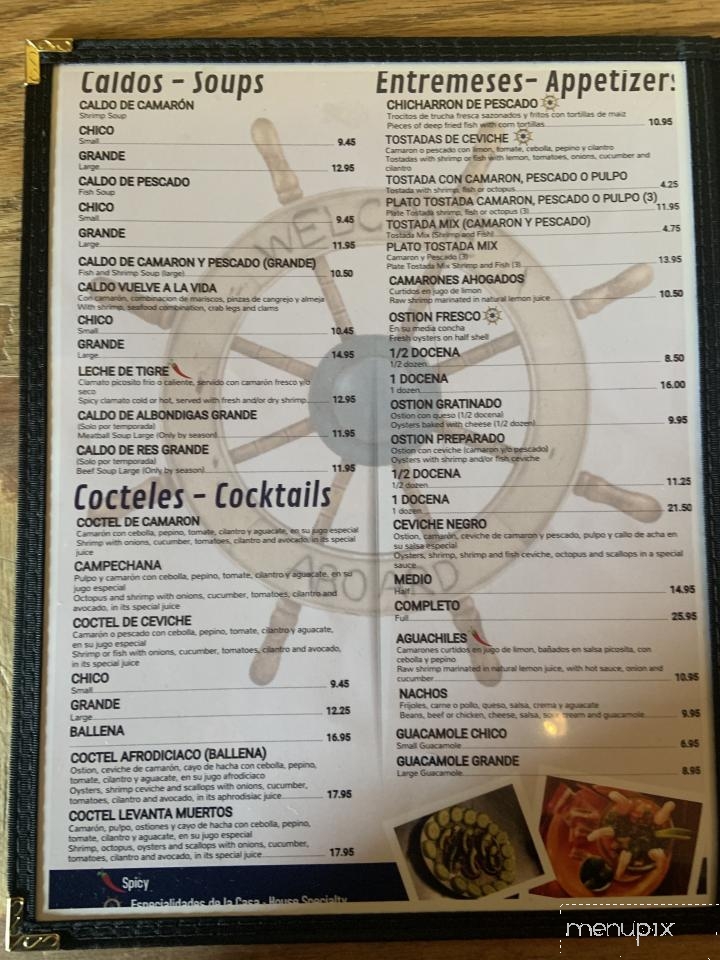 Menu of Puerto Penasco Restaurant in Santa Fe, NM 87507