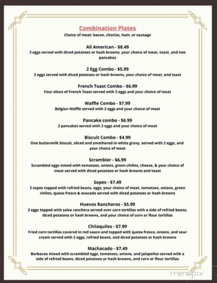 Online Menu of R & J Cafe, Hereford, TX