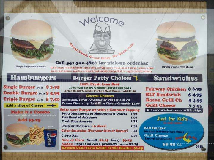 Menu of Burgers On The Run in Eugene, OR 97402