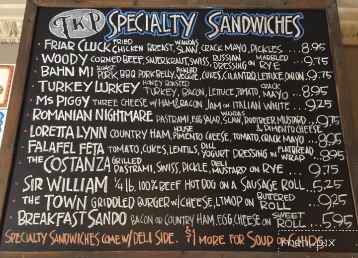 Menu of Town Kitchen and Provisions in Bedford, VA 24523