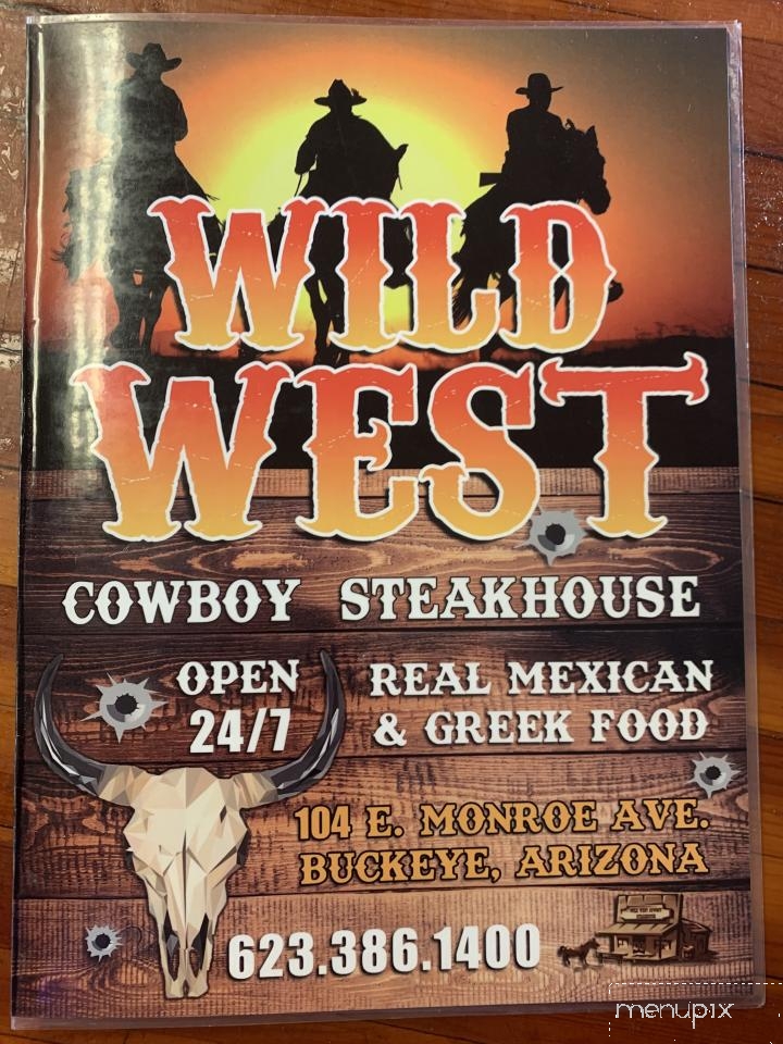 Online Menu of Wild West Cowboy Steakhouse, Buckeye, AZ