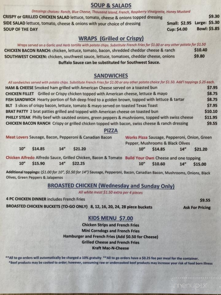 Menu of Bean City Bar & Grill in New London, WI 54961