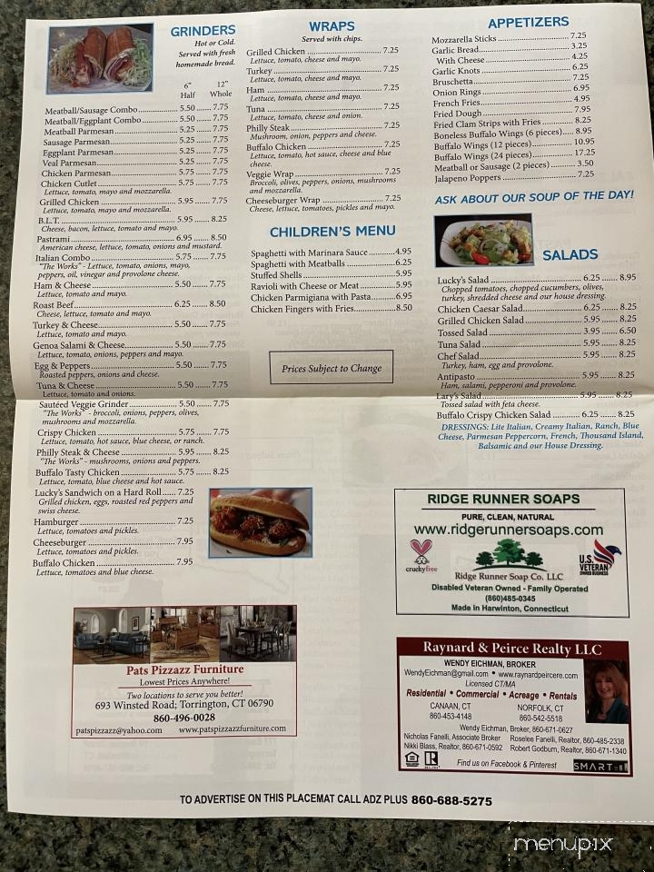 Menu of Harwinton Pizza & Restaurant in Harwinton, CT 06791