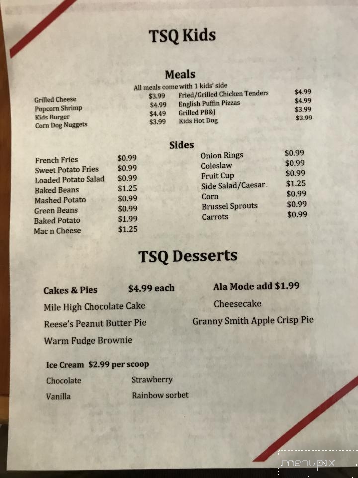 Online Menu of Times Square Family Restaurant, Elk Park, NC