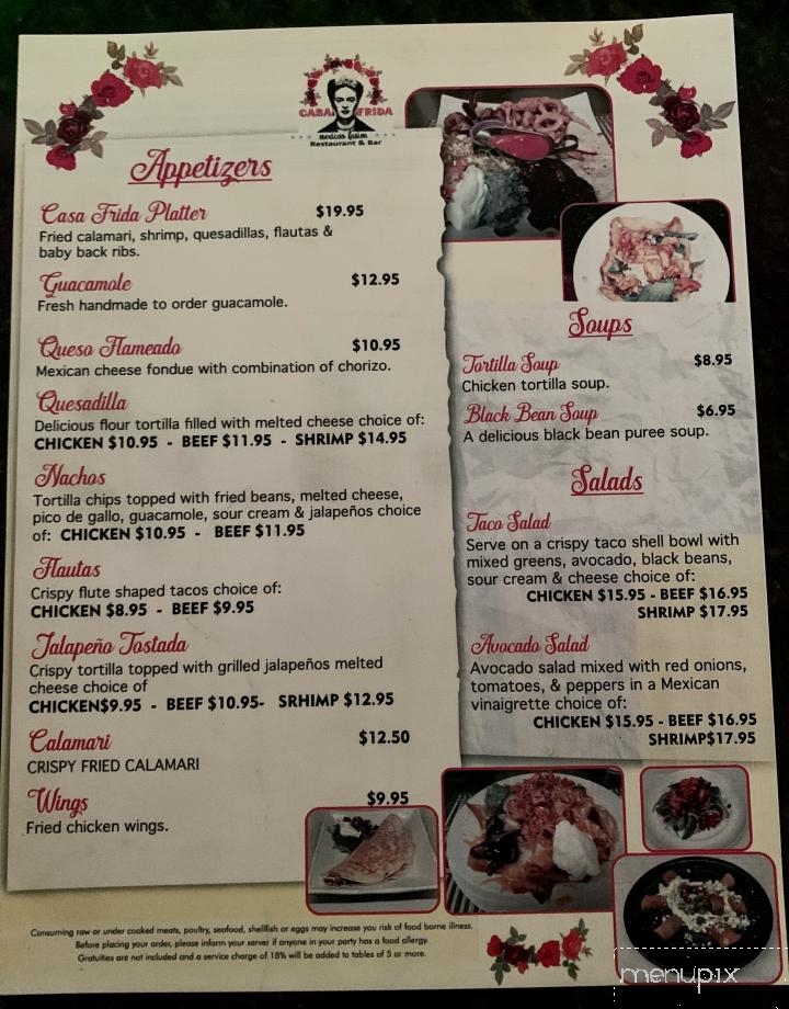 Menu of Cinco De Mayo Bar & Restaurant in North Haledon, NJ 07508