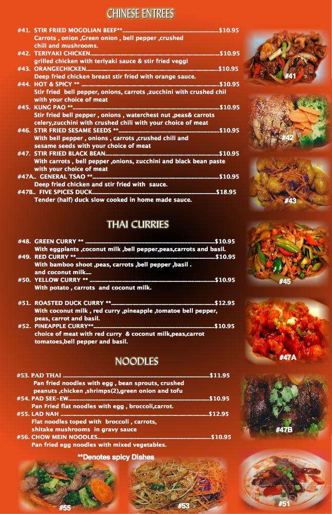 Menu of Thai Garden in Central Point, OR 97502