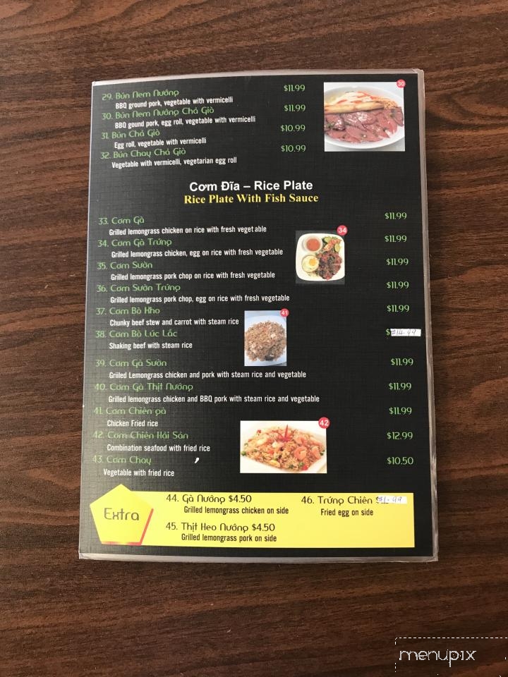 Online Menu of Pho Restaurant, Sneads Ferry, NC