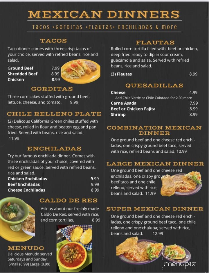 Online Menu of Delfina's Kitchens, Sierra Blanca, TX