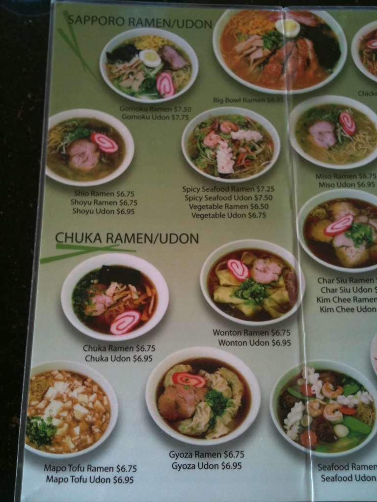 Menu of Ramen Ya in Honolulu, HI 96813