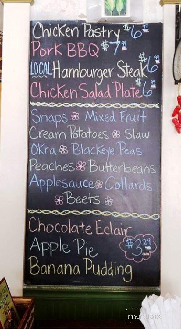 Online Menu of Sisters Cafe, Bunn, NC
