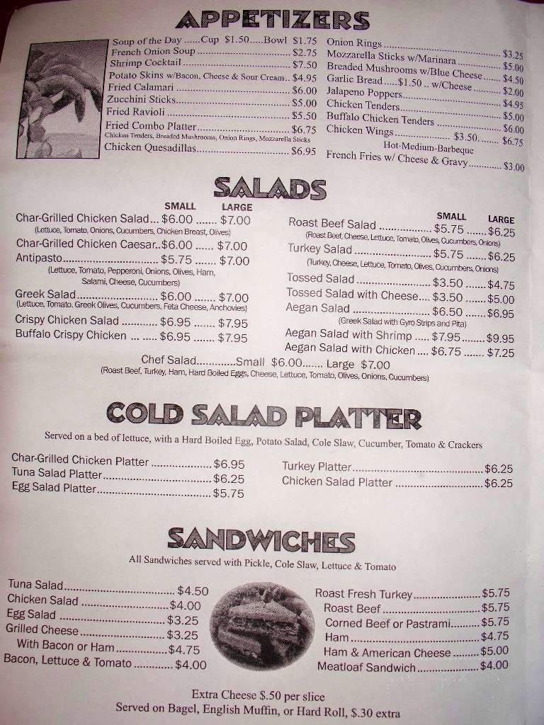 Menu of Kinderhook Diner in Valatie, NY 12184