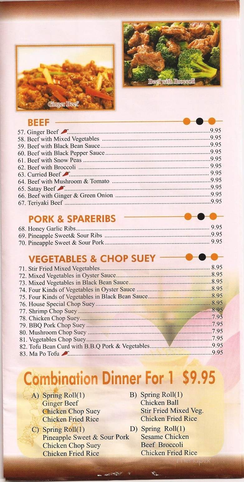 Menu of Win Garden in Airdrie, AB T4B 2Y1
