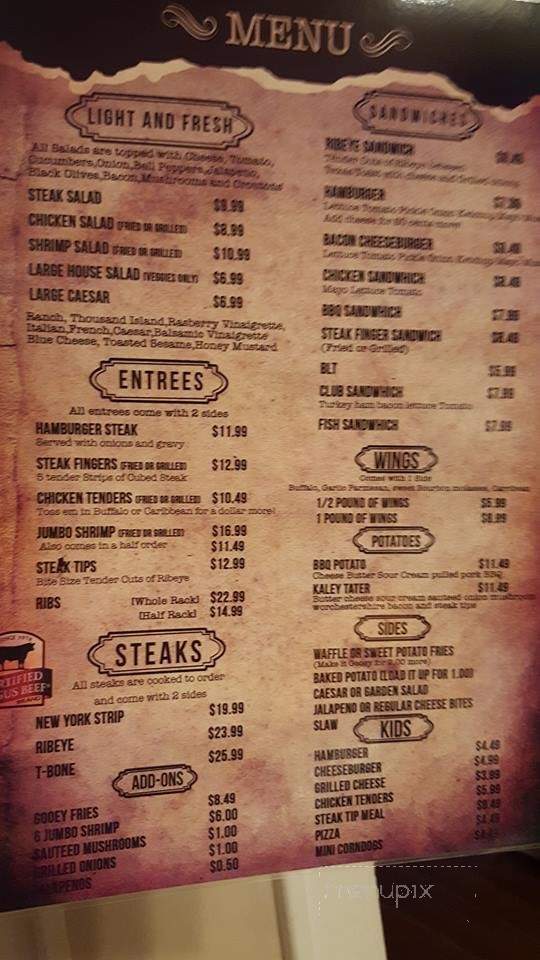 Menu of Preston's in Troy, AL 36081