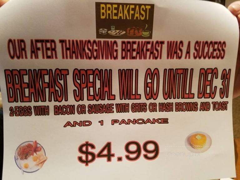 Online Menu of Capitol Cafe, Fremont, NC