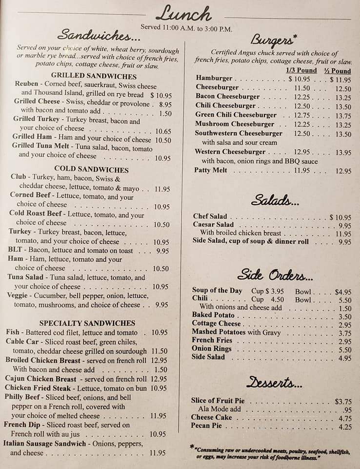 Menu of Verde Cafe in Camp Verde, AZ 86322