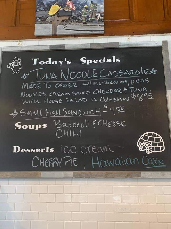 Menu of Ice Plant in Greensboro, PA 15338