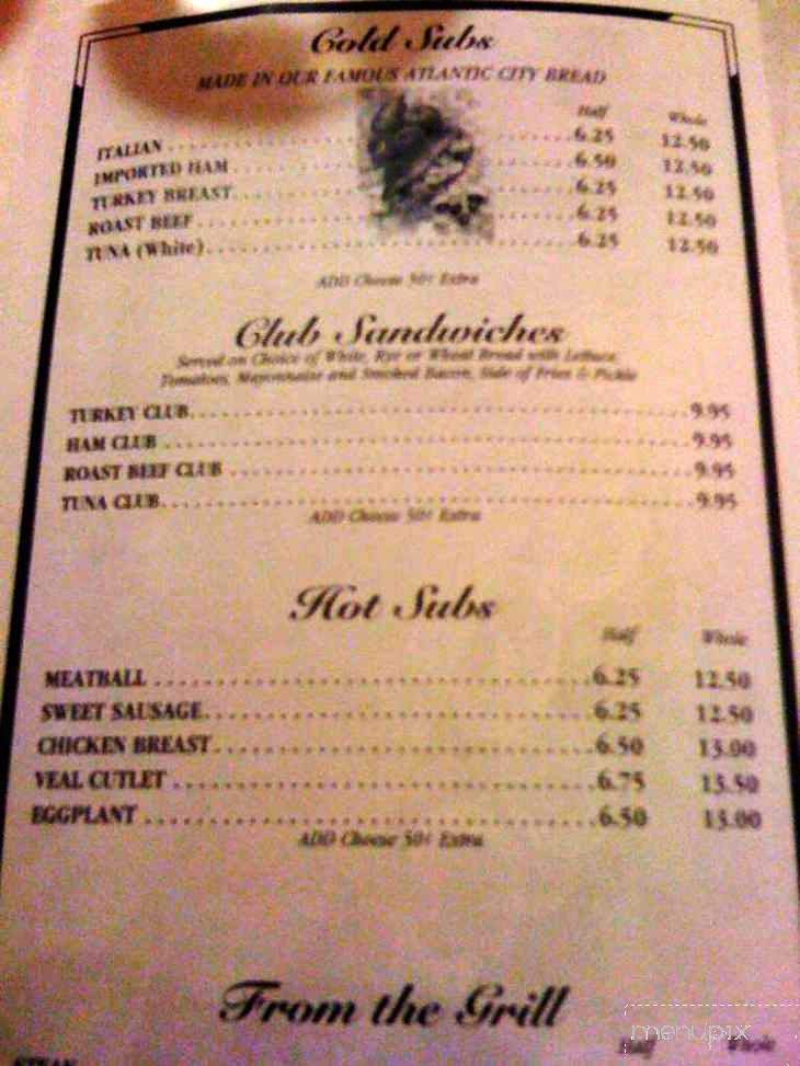 Menu of Jo Jo's Pizzeria & Restaurant in Ventnor City, NJ 08406