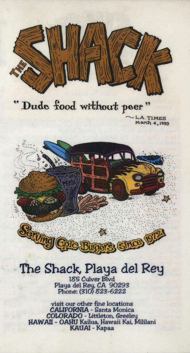 Menu of The Shack in Fremont, WI 54940