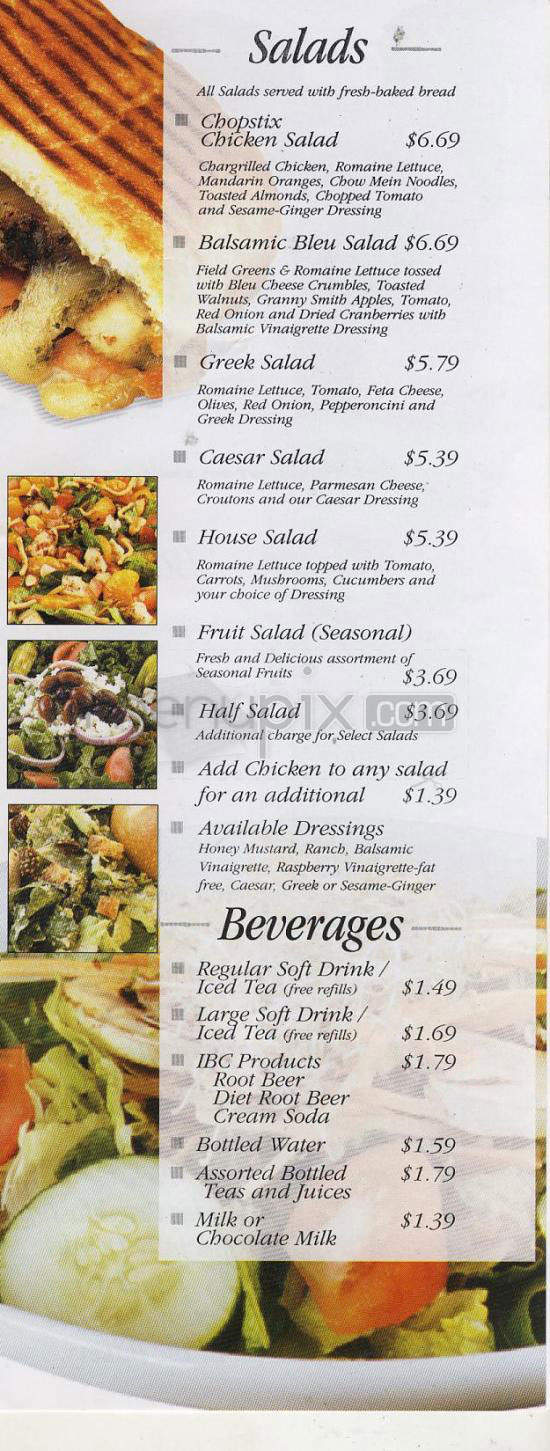 Menu of Atlanta Bread Company in Gainesville, GA 30501