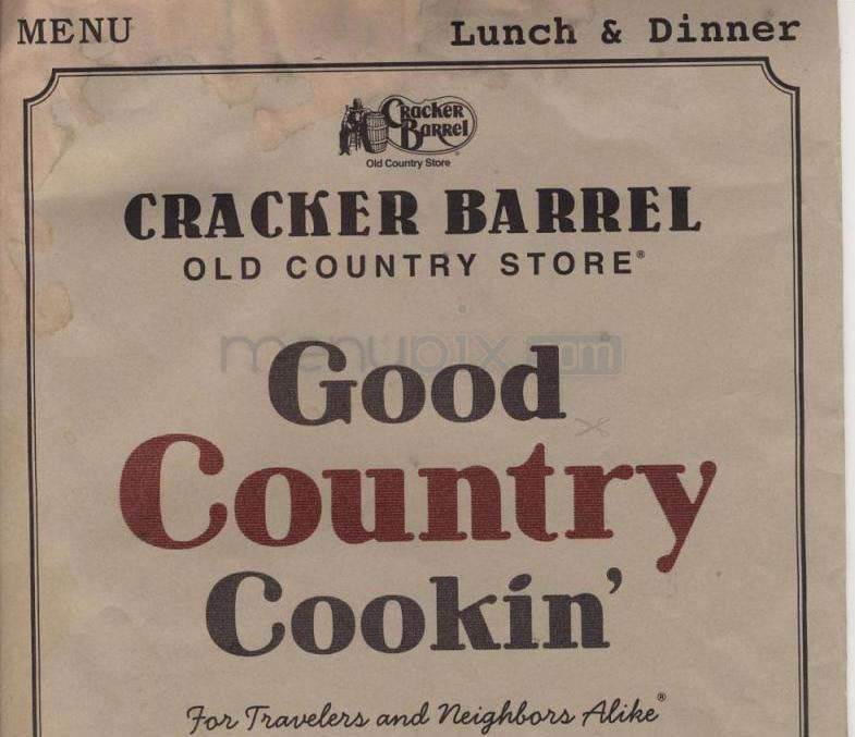 Online Menu of Cracker Barrel Old Country Store, Henderson, NC