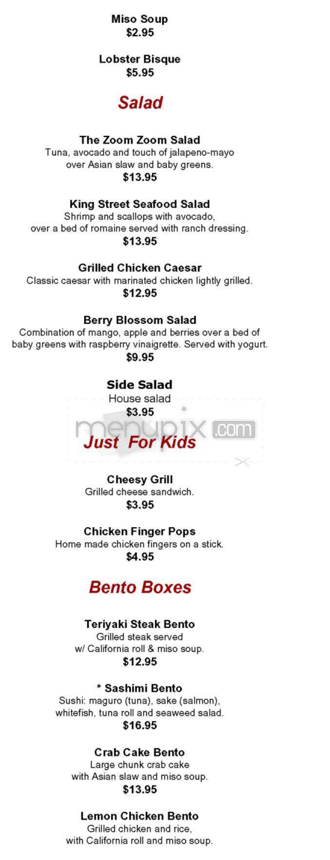 Online Menu of Flying Fish, Houston, TX