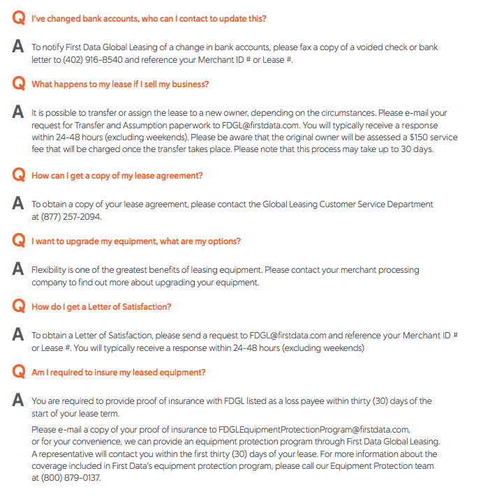 First Data Global Leasing (FDGL) Review 2022 Complaints
