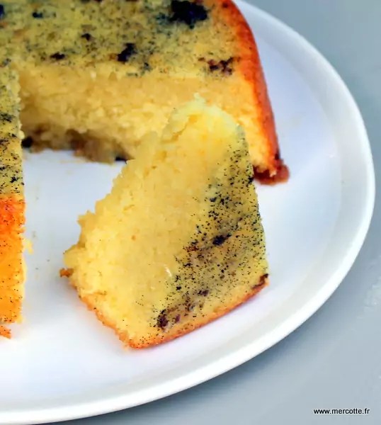 Pain de gênes vanille passion imbibé un peu comme un baba La cuisine