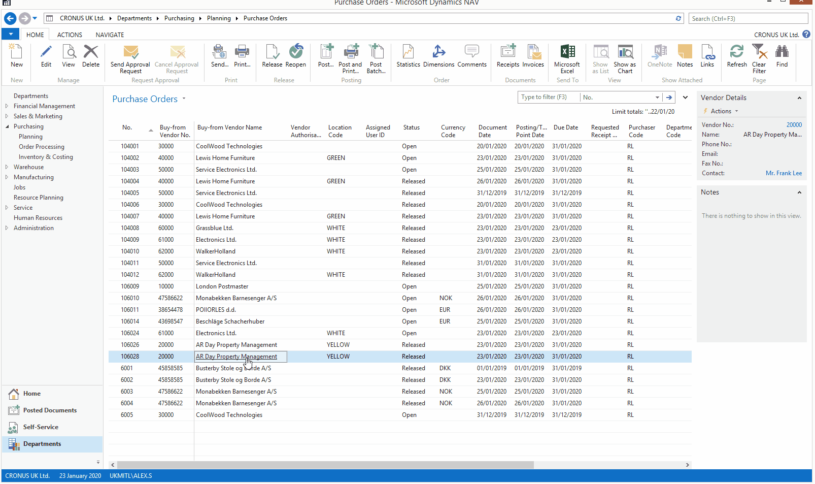Purchase Order Sample Sap Master of Template Document