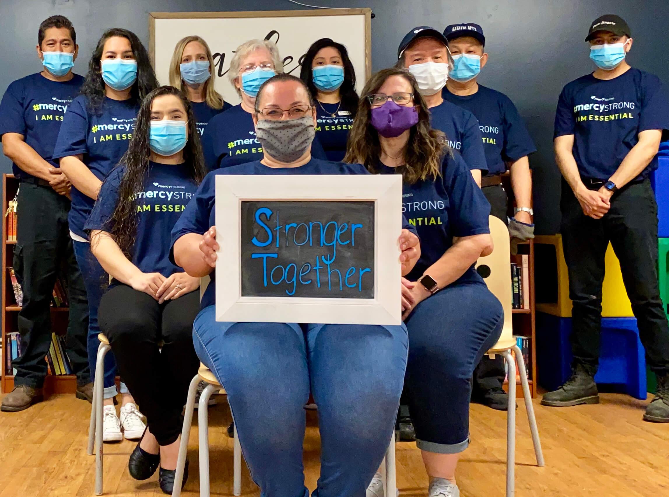 A photo of one of Mercy Housing's housing communities on a sunny day.