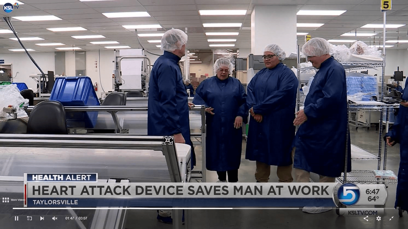 Merit Medical Employees Featured on KSL TV (NBC) for Saving Coworker's