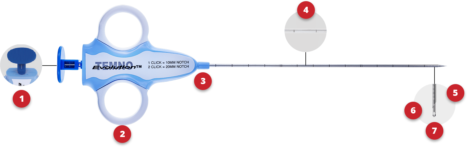 Temno Evolution® Biopsy Device FourBevel Tip Merit Medical
