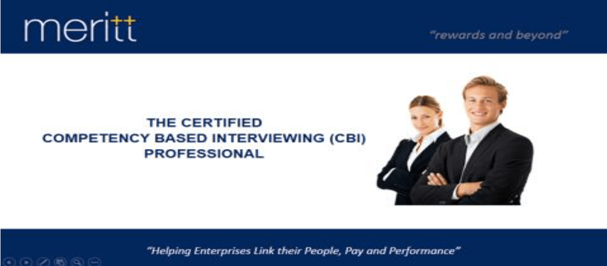 Certified Competency Based Interviewing (CBI) Professional to