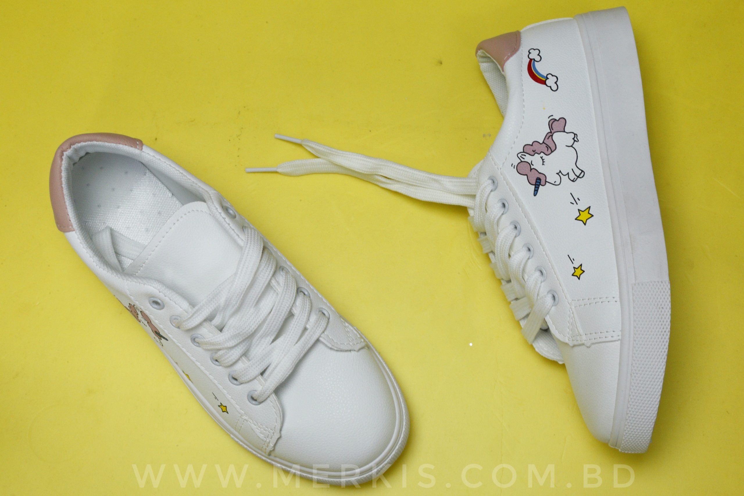 White sneaker for women bd Merkis collection women sneakers