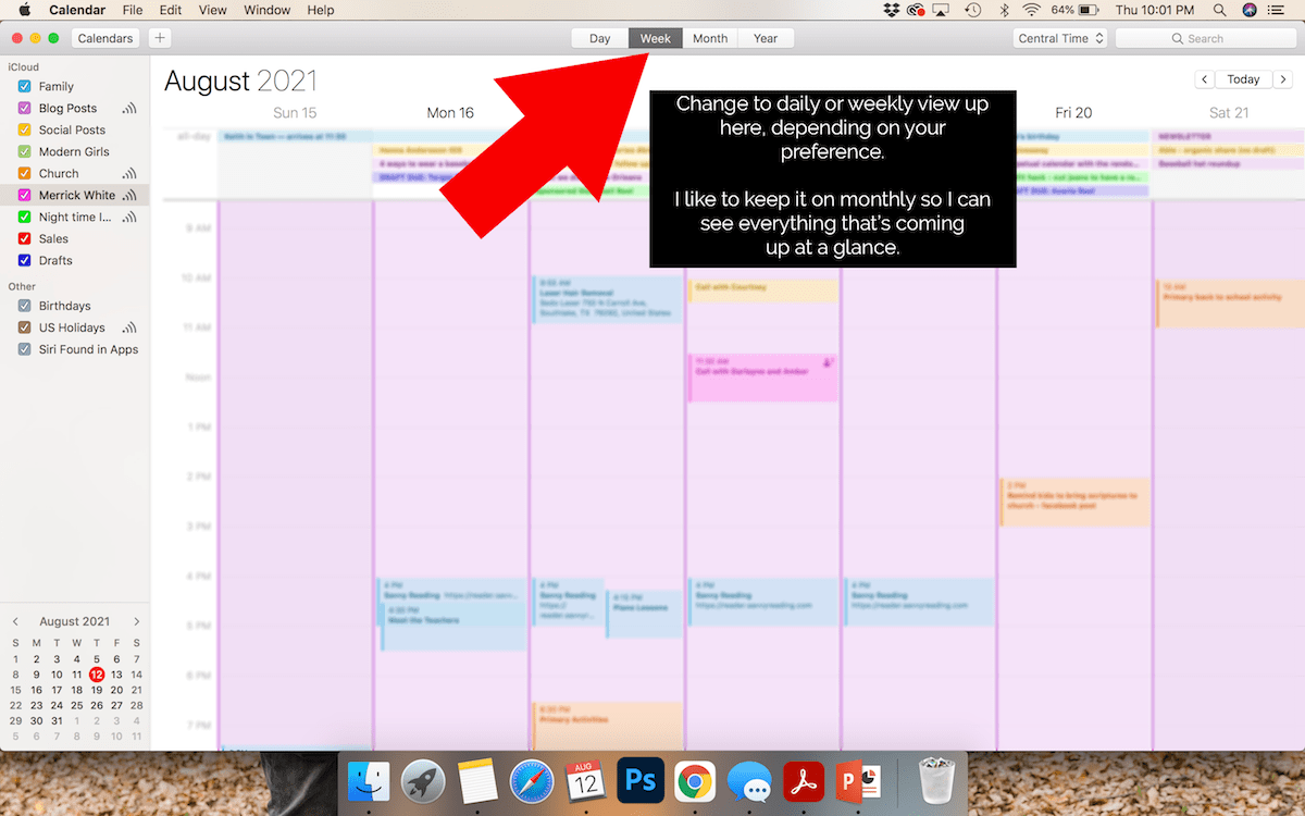 My Calendar System for Staying Organized Merrick's Art