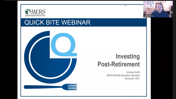 Managing and Monitoring Investments PostRetirement MERS Municipal