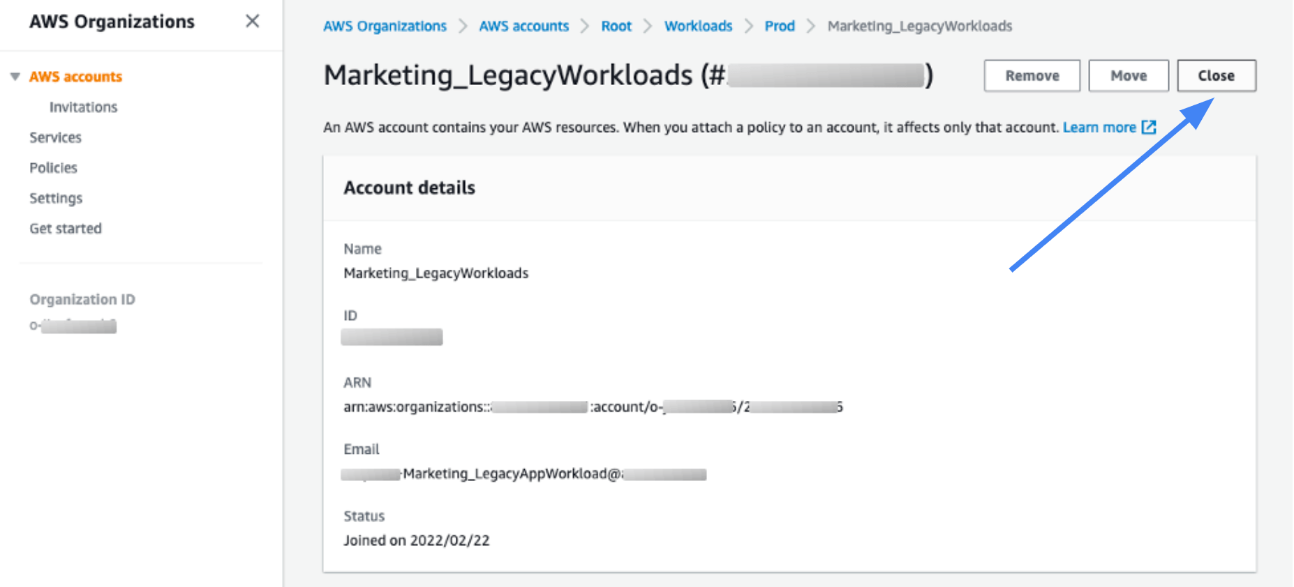 How to Delete AWS Accounts (via API)