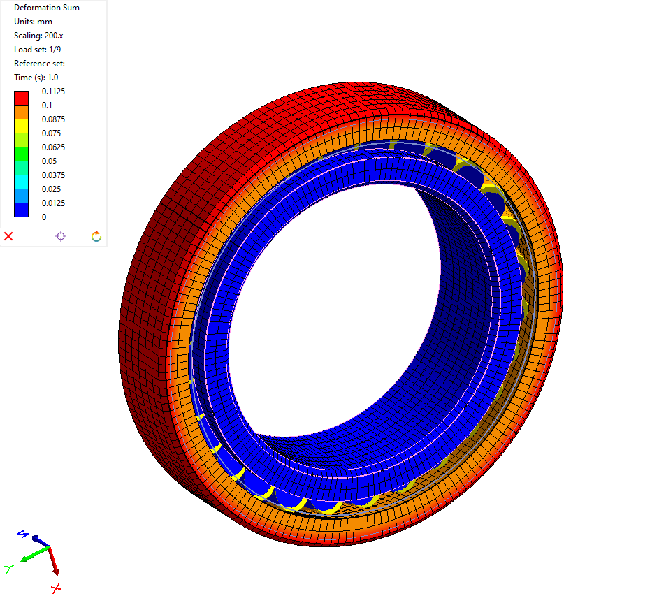 Simulation app for tapered roller bearings