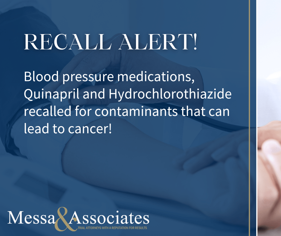 FDA Recalls Blood Pressure Medication for Contaminant Linked to Cancer