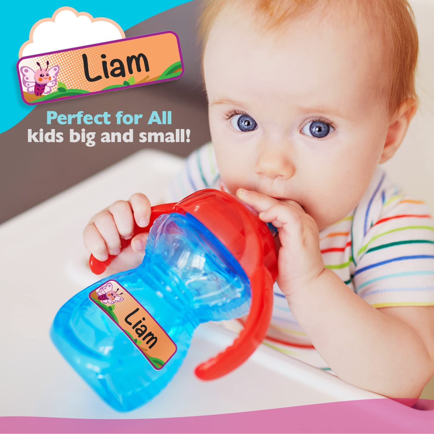 Sprout Stickers Baby Bottle Labels for Kids and Babies 96 Daycare