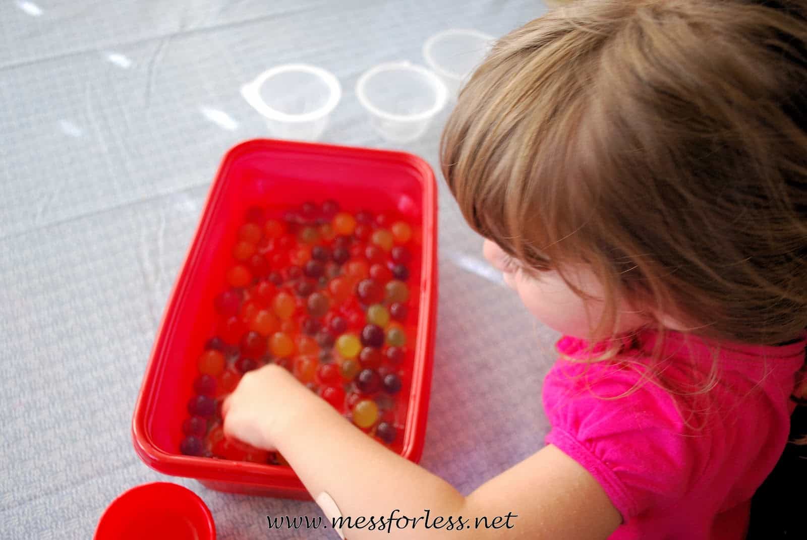 Creative Play With Water Beads Mess for Less