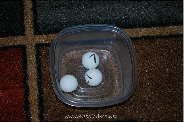 Fun Math Games Numbered Ball Toss Mess for Less