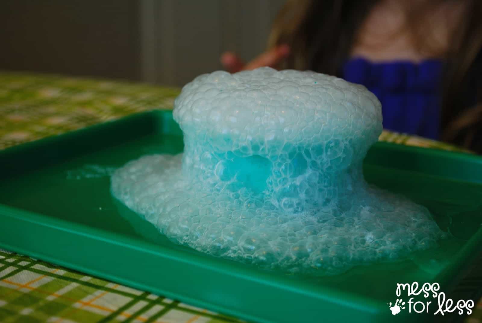 Erupting Play Dough Mess for Less