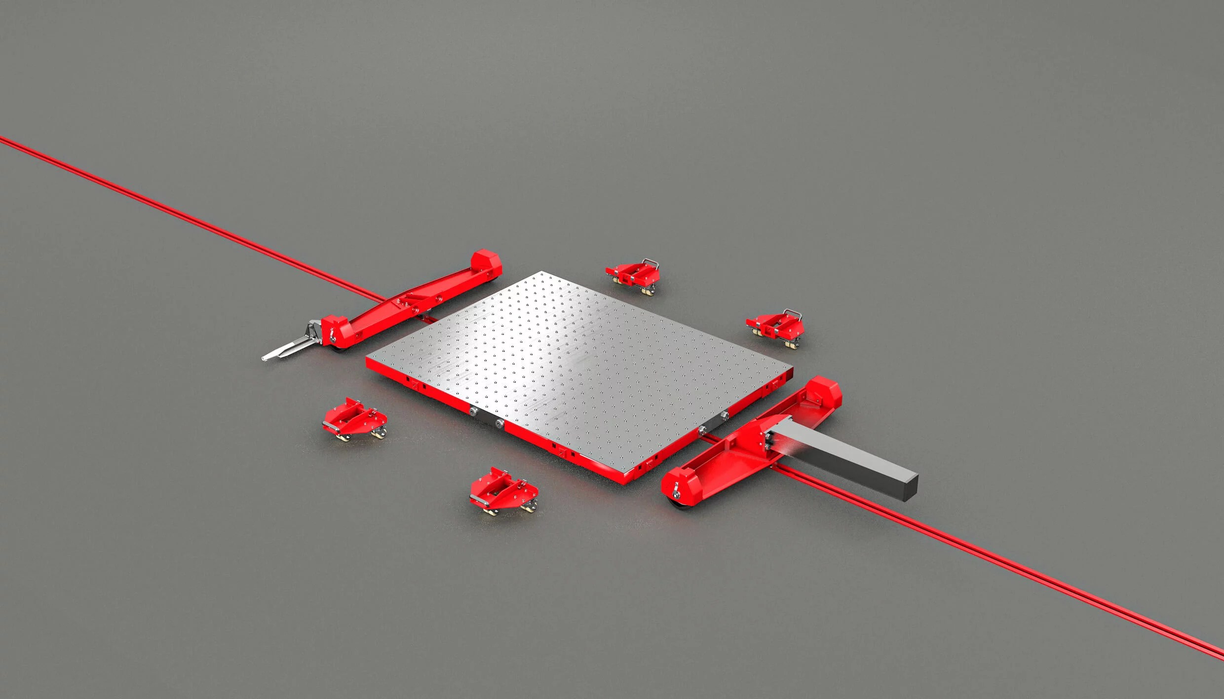 Decelerator sled for nondestructive crash tests MESSRING GmbH