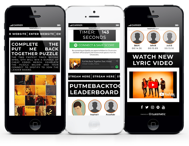 Cheat Codes Puzzle and Spotify Leaderboard Metablocks