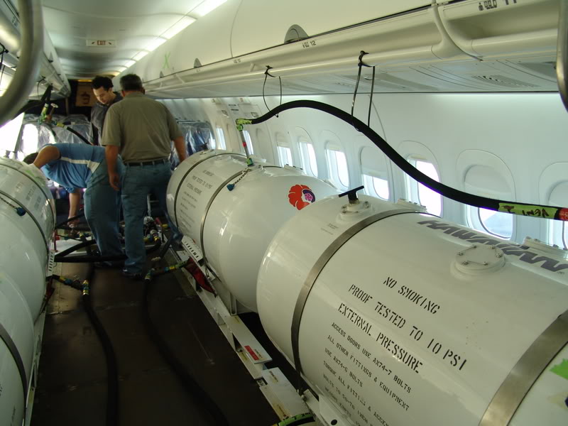 Explained Chemtrail Plane Interior (Ballast Barrels) Metabunk